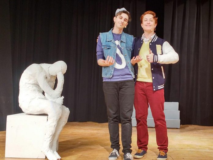 Thomas Bodrug as Jughead and Jacob Howran as Archie. (Photo: Sam Tweedle / kawarthaNOW)