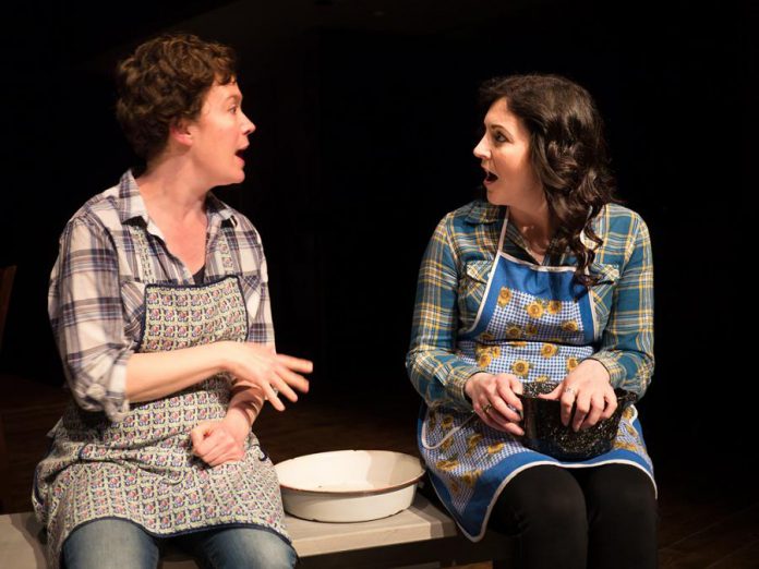 Alison McElwain as Mrs. Gibbs and Megan Murphy as Mrs. Webb. (Photo: Andy Carroll)