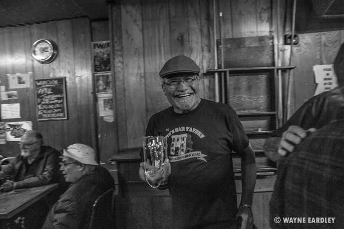 John Punter, who has owned and operated The Pig's Ear Tavern with Lylie Punter for 17 years. John and Lylie will be retiring now that the building has been sold to a developer. (Photo: Wayne Eardley)