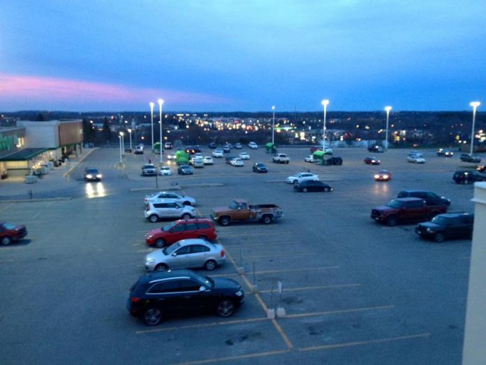 Paul's evening view from the roof of The Brick as he prepares to crawl into his roof-top tent. "I don't do lightning and thunder very well, so fingers crossed on that one."