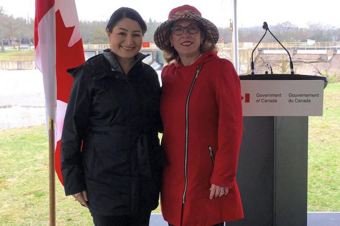 The Honourable Maryam Monsef, M.P. Peterborough-Kawartha, and Kim Rudd, M.P. Northumberland-Peterborough South, made the announcement on behalf of the Government of Canada. (Photo: Lauren Hunter)