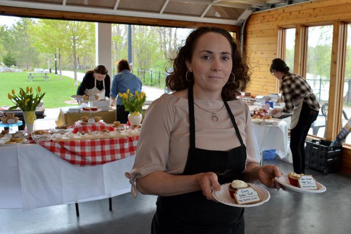 The Dutch Oven in Cobourg offers both The S'more Butter Tart, a decadent version of the famous campfire treat, and The Marie Dressler, a strawberry tart made to honour the famous Cobourg-born actress.  (Photo: Eva Fisher / kawarthaNOW)