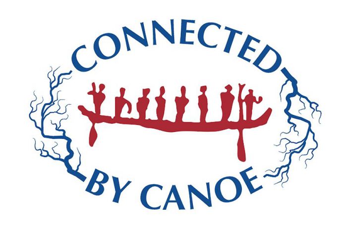 Connected by Canoe is a sesquicentennial project of The Canadian Canoe Museum and Community Foundations of Canada in partnership with the Ottawa Community Foundation, Parks Canada, and community organizations along the way. (Graphic: The Canadian Canoe Museum)