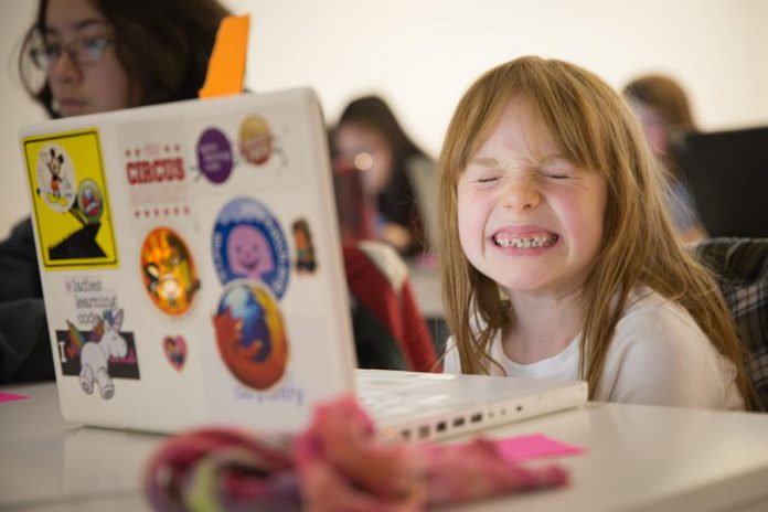 National Girls Learning Code Day is presented by Ladies Learning Code, a not-for-profit organization that runs workshops for women and youth who want to learn beginner-friendly computer programming and other technical skills in a social and collaborative way. (Graphic: Ladies Learning to Code)