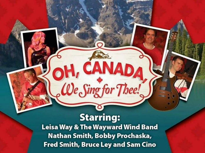 "Oh, Canada! We Sing For Thee", running from July 11 to 22, features Leisa Way and her band performing songs from great Canadian singer-songwriters. (Graphic: Globus Theatre)
