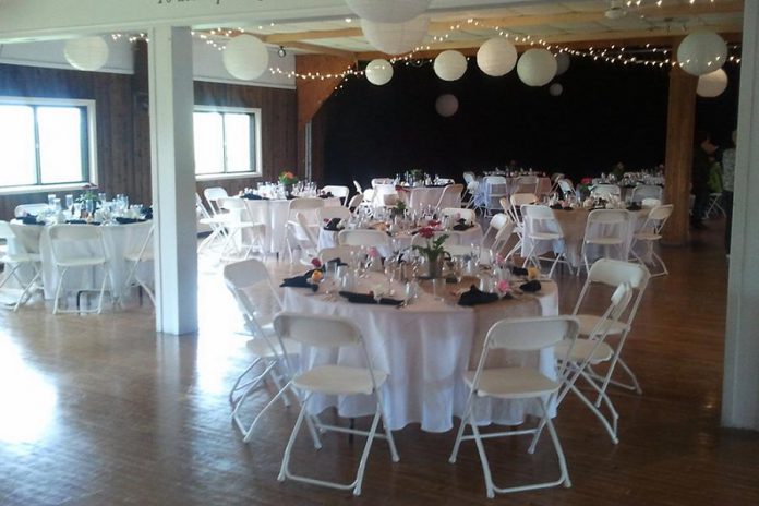 When it's not being used for theatre, James and Sarah rent the Lakeview Arts Barn out for weddings and dances, continuing its long tradition as being a place where the community can celebrate.  (Photo: Globus Theatre)