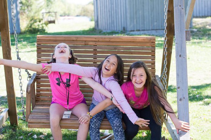 At the annual weekend retreat, children living with neuroblastoma play as any child might at a summer camp, sharing a common connection that lets each child feel and know that they are not alone in their fight. (Photo: Chris Bumstead / Jennifer Gillespie)