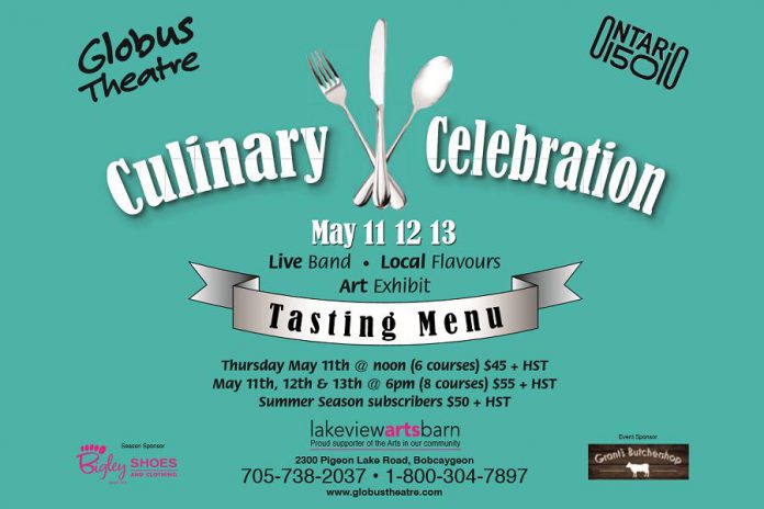 Globus Theatre is celebrating local food with a Culinary Celebration until May 13. (Graphic: Globus Theatre)