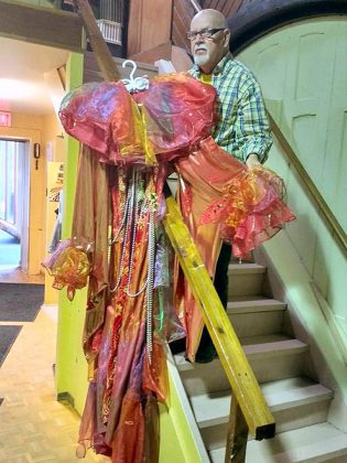 While Howard Berry has been designing costumes for the Peterborough Theatre Guild for almost 40 years, his passion for fashion design started at a very young age. (Photo: Sam Tweedle / kawarthaNOW)