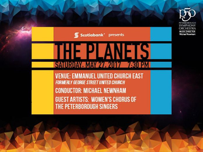 Concert tickets for "The Planets" are available now from the Showplace box office, but the concert will take place on May 27th at Emmanuel United Church East (formerly George Street United). 