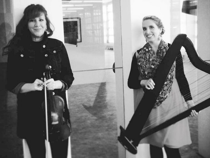Fiddler Mairi Rankin and Celtic harpist Ailie Robertson, fresh off a European tour with The Outside Track, are touring together as a duo and plan to record an album together this fall. (Photo: Rankin/Robertson / Facebook)