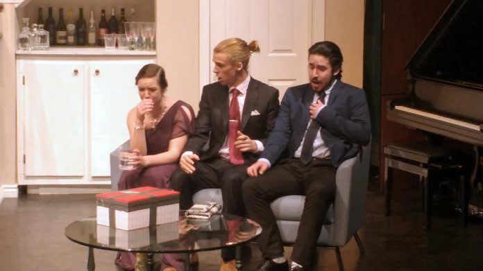 Robyn-Lee Hotte as Claire, Josh Garrison as Ken, and Braeson Agar as Len. (Photo: Sam Tweedle / kawarthaNOW)