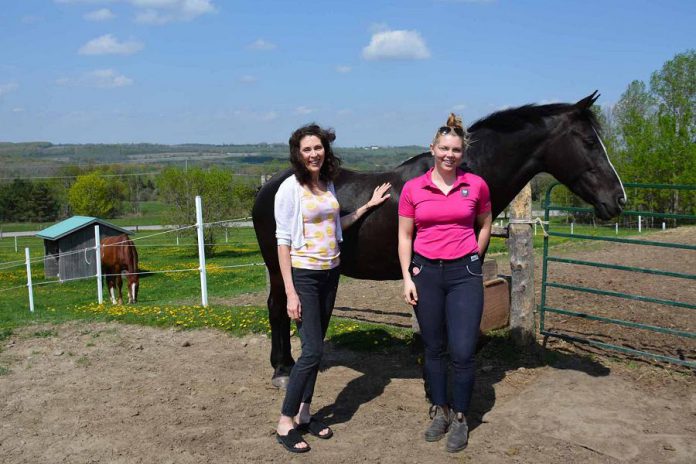 Sky Haven Equestrian Centre owner Deborah Flak and head coach Erica Flak. (Photo: Eva Fisher / kawarthaNOW)