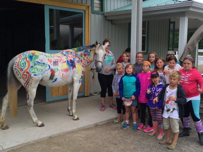 In addition to riding, Sky Haven offers swimming, games, and arts and crafts. (Photo: Sky Haven Equestrian)