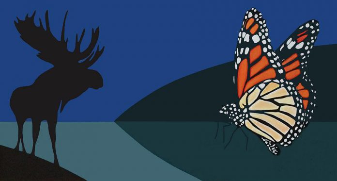 "Monarchs of the North" by Charles Pachter. (Photo courtesy of the Art Gallery of Peterborough)