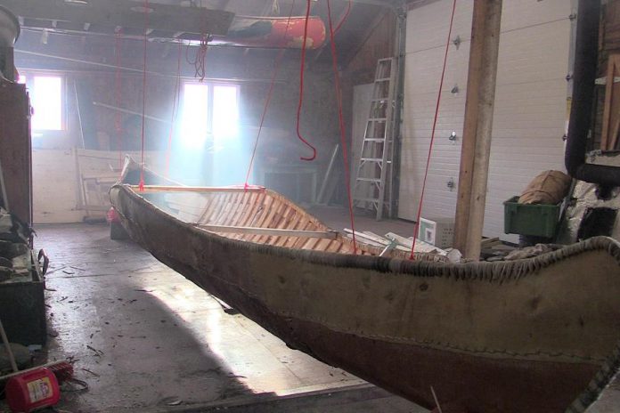The completed canoe.  (Photo: Miawpukek First Nation)