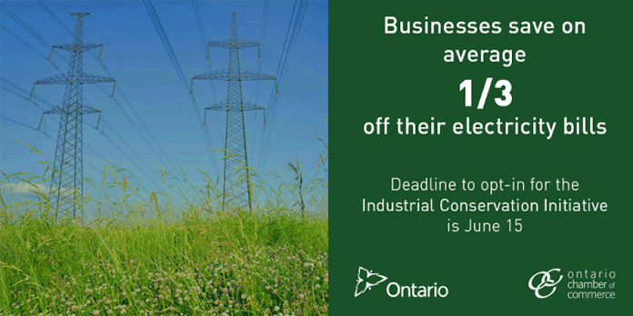 The deadline to opt in for the Industrial Conservation Initiative is June 15