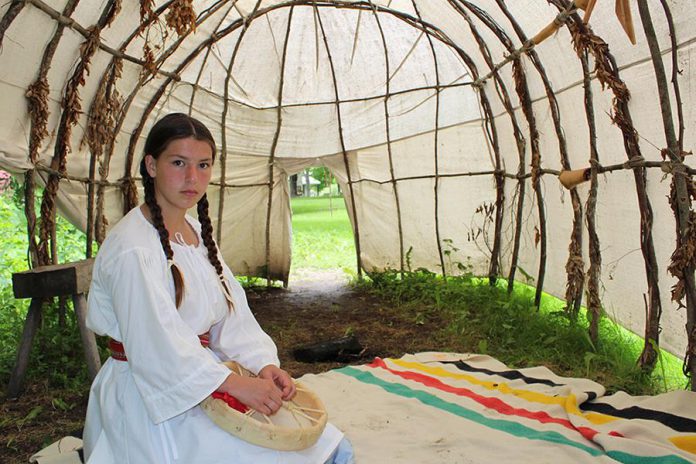 Historic Dominion Day at Lang Pioneer Village Museum is not just about the colonial settlers: the Aabnaabin Camp provides the perspective, history, and heritage of First Nations peoples who were crucial to the development of Canada as a nation. (Photo: Lang Pioneer Village)
