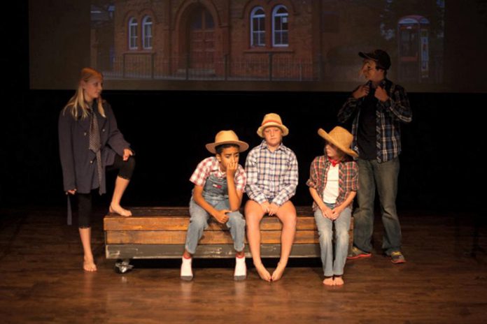 Green Roof Theatre Camp with Dan Fewings enables children to explore their imagination through theatre games, writing, music, movement and masks. (Photo: Bradley Boyle / Market Hall Performing Arts Centre)