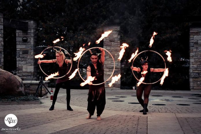 The Peterborough Academy for Circus Arts will perform a live fire and circus at the Millennium Park foundation. (Photo: Samantha Moss / Mossworks)