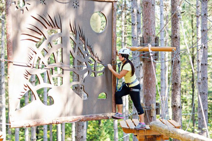 The park has a huge variety of courses ranging from beginner to advanced so there is fun to be had for just about everyone. Even the extreme courses will test the most athletic climbers.  (Photo: Treetop Trekking Ganaraska)