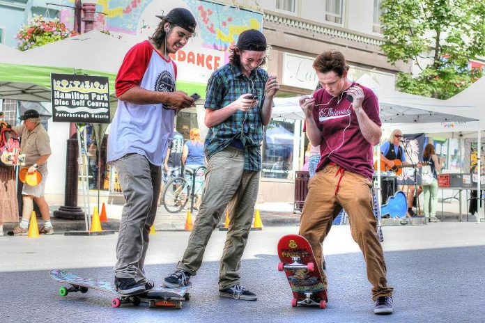 Walk, cycle, rollerblade, skateboard: Pulse encourages all participants to use a form of active transportation on the Pulse route and also when travelling to and from the event. (Photo: Linda McIlwain / kawarthaNOW)