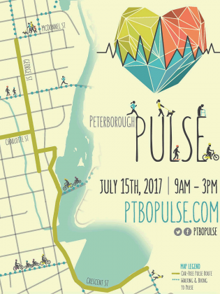 This year's Peterborough Pulse route map. (Graphic: Peterborough Pulse)