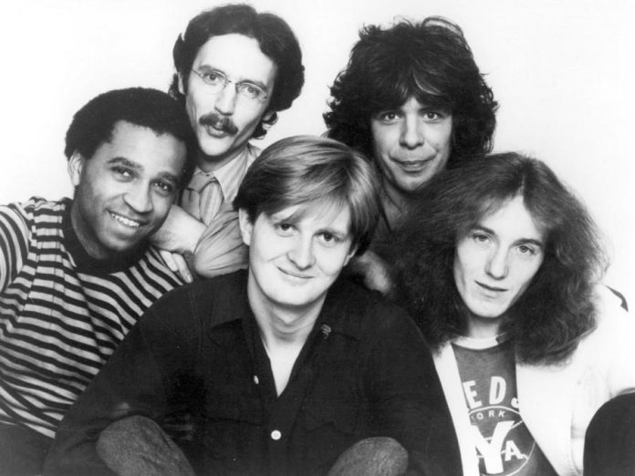 Tom Cochrane with Red Rider in the 1980s. (Photo: Denise Grant / Capitol Records)