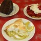 Chocolate Banana, Lemon Meringue and Fresh Strawberry Pie