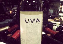 Uma Torrontes is a white wine from Argentina (photo by Carol Lawless)