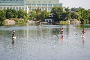 Wild Rock Outfitters SUP Demo at Millennium Park in Peterborough (photo: Anne Leavens)