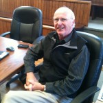 Paul Downs in the Nexicom board room in the historic council chambers
