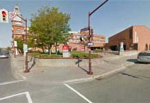 An empty Peterborough Square, from the corner of Charlotte and Water Streets (photo: Google Street View)