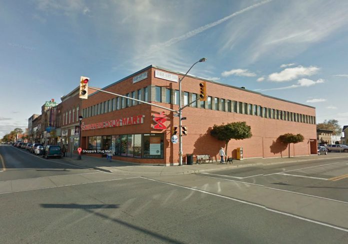 Shoppers Drug Mart has locations with buildings matching neighbourhood aesthetics and with rear parking, like this store in Aylmer. (Photo: Google Street View)