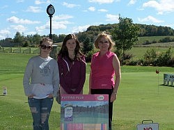 Catherine volunteering at the Canadian Cancer Society's Golf Fore the Cure 2012