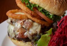 The Gusto Burger at Brio Gusto. Chef Andrew Orde is renowned for his creativity and food combinations (photo: Julie Gagne Photography)