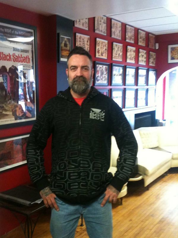 Mike Andrews, owner of Mike's Tattoo at 388 Water Street, is regarded as one of the foremost tattoo artists in the area