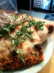 The Planet serves a variety of dishes, like this Margarita pizza with fresh basil (photo: Planet Bakery)