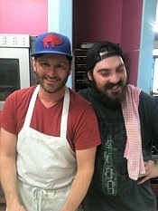 Ted with employee Tyler Curtin (photo: Carol Lawless)