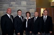 The Centre's dedicated staff. L-R: Joe Farace, James Belk, Cecilia Simmons, Danny Bronson, Jeff Wakeford (photo: Michael Hurcomb)