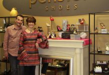 Joseph Saraceni and Silvia Ferreri, owners of Pensieri Shoes, a unique retail experience