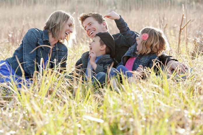 Jennifer Gillespie, her husband Chris Bumstead, and their children Breanna and Trevor make up one of many families that are thankful for the ongoing support of the Nexicom James Fund Golf Classic (photo: Jennifer Gillespie, Once Upon a Time...Photography)