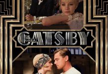 Leonardo DiCaprio as Jay Gatsby and Carey Mulligan as Daisy Buchanan in The Great Gatsby (publicity photo)