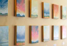 Skyscapes by Melissa Bothwell-Inglis is on display at Black Honey until June 17