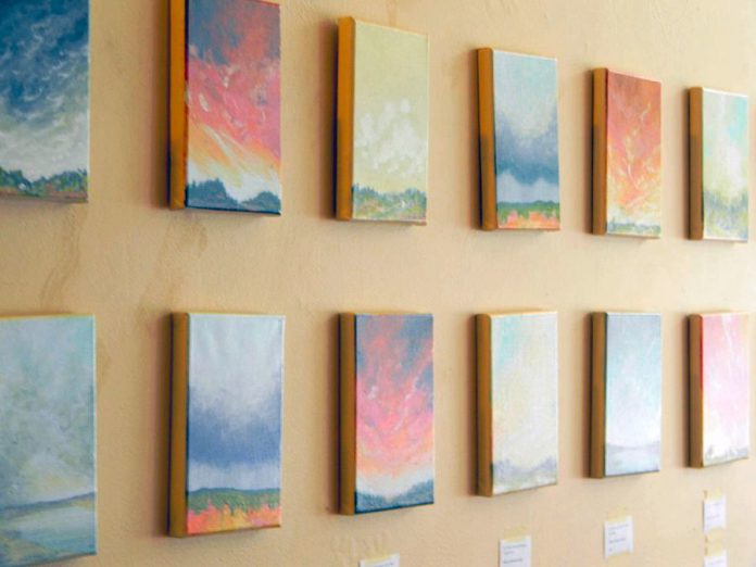 Skyscapes by Melissa Bothwell-Inglis is on display at Black Honey until June 17