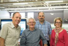 The indomitable family dynamic behind Brant Basics: Jeff Cox, founder Morris Cox, David Cox, and Susan Sharp