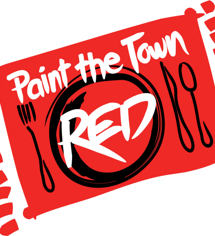 to paint the town red
