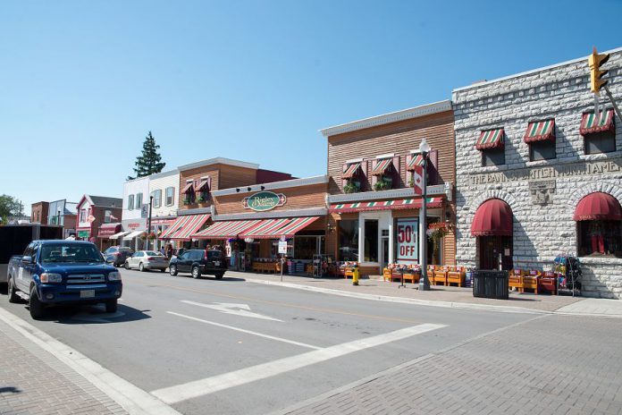 Bolton Street is one of the primary shopping destinations in Bobcaygeon, especially popular with out-of-towners