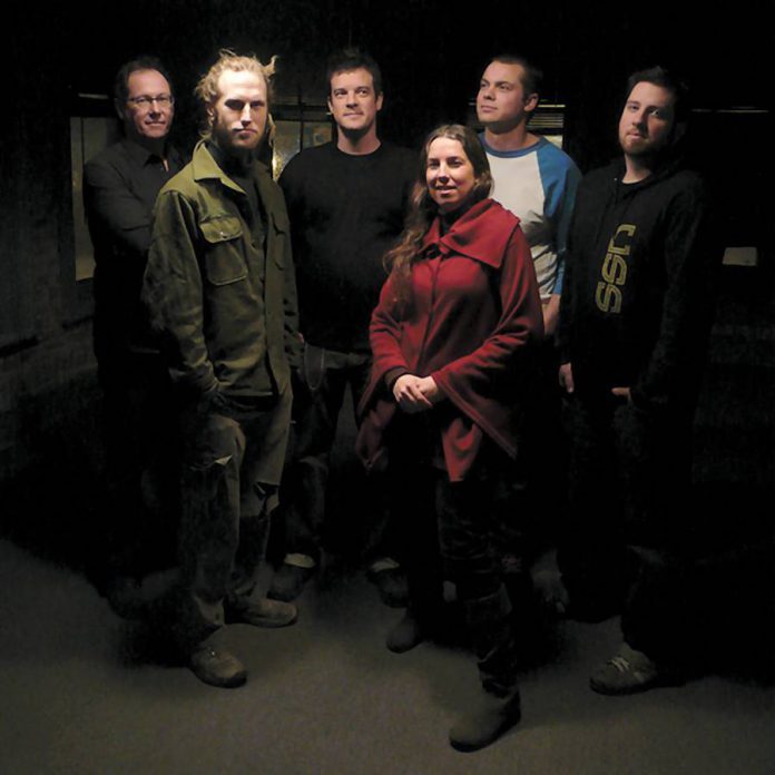 Dub Trinity (L-R: Rob Wilkes, Greg Roy, Tom Reader, Kirsten Addis, Jean-Marc Pineau, Chris Collins) performs at the Red Dog on September 14 (publicity photo)