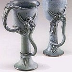 Works by Mermaid Springs Pottery feature pagan culture, dragons, and (of course) mermaids